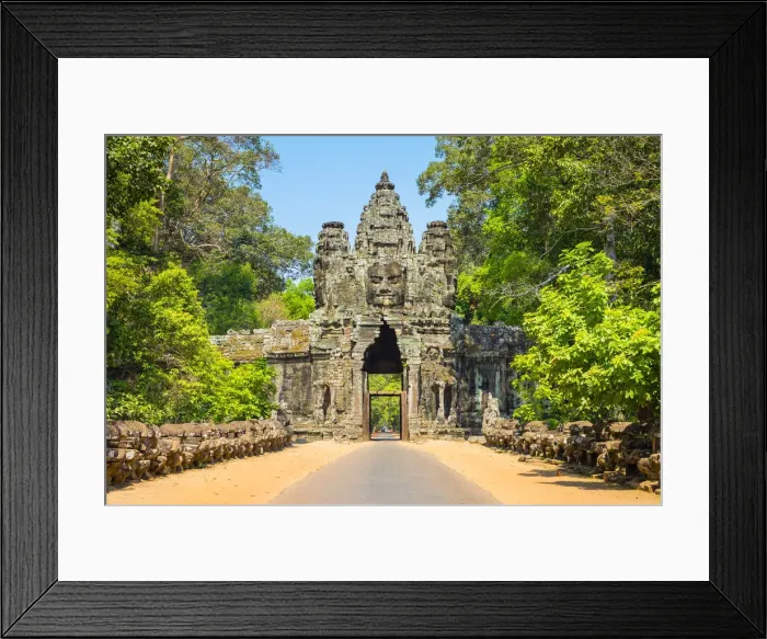 Framed Print : Victory Gate entrance to Angkor Thom, UNESCO World Heritage Site, Siem Reap Province Framed Print : Victory Gate entrance to Angkor Thom, UNESCO World Heritage Site, Siem Reap Province