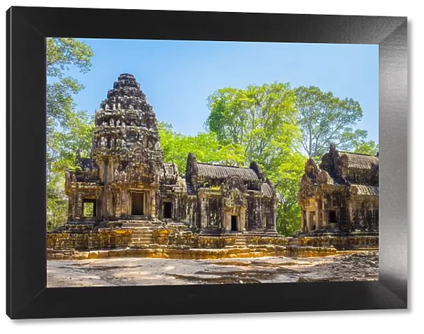 Thommanon temple ruins, Angkor Archaeological Park, UNESCO World Heritage Site, Siem