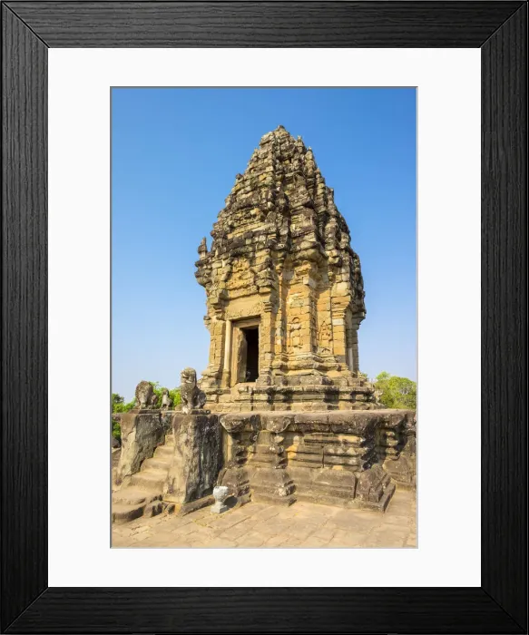 Framed Print : Prasat Bakong temple ruins, Roluos, UNESCO World Heritage Site, Siem Reap Province Framed Print : Prasat Bakong temple ruins, Roluos, UNESCO World Heritage Site, Siem Reap Province