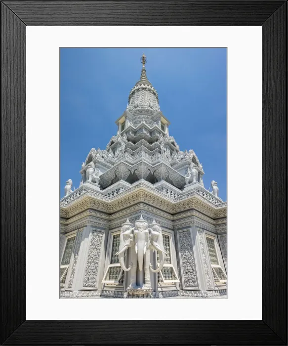 Framed Print : Ornate stupa at Phnom Oudong, Kandal Province, Cambodia Framed Print : Ornate stupa at Phnom Oudong, Kandal Province, Cambodia