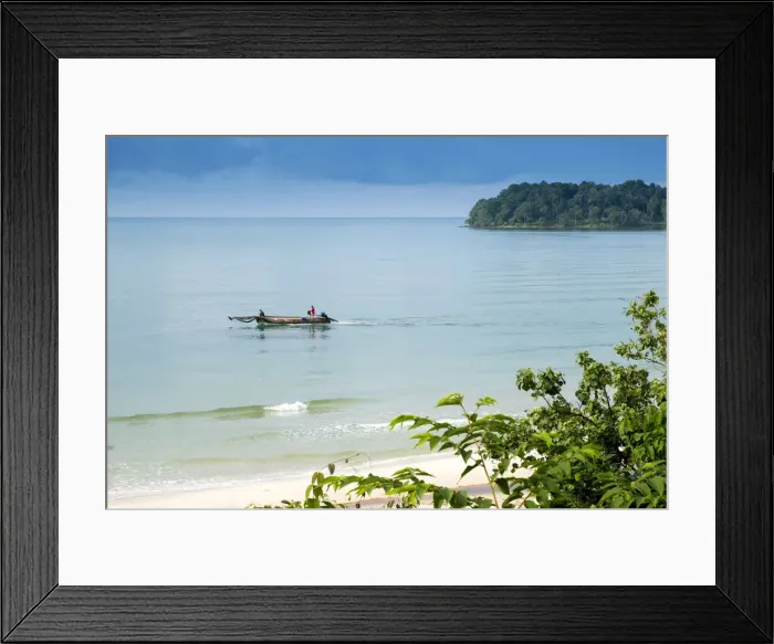 Framed Print : South East Asia, Cambodia, Sihanoukville, Ko Ta Kiev island, beach, long-tail boat Framed Print : South East Asia, Cambodia, Sihanoukville, Ko Ta Kiev island, beach, long-tail boat