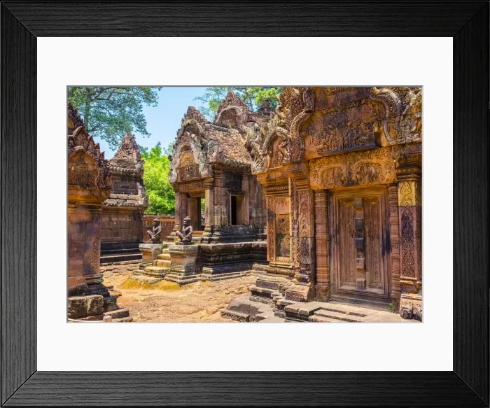 Framed Print : Prasat Banteay Srei temple ruins, UNESCO World Heritage Site, Siem Reap Province Framed Print : Prasat Banteay Srei temple ruins, UNESCO World Heritage Site, Siem Reap Province