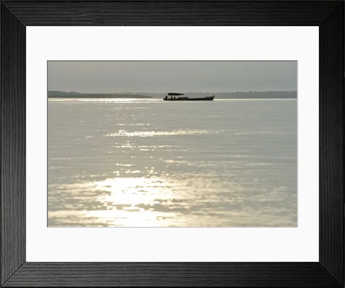 Framed Print : A boat on the Amazon River, near Puerto Narino, Colombia Framed Print : A boat on the Amazon River, near Puerto Narino, Colombia
