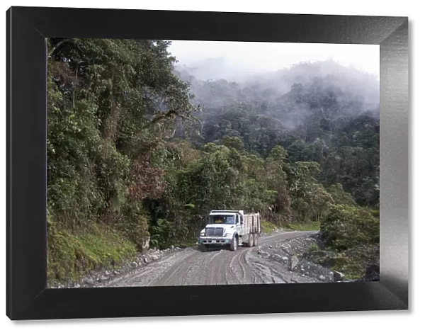 Truck on Route from Totoro to Inza, Colombia, South America