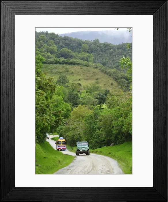 Framed Print : Country Road in Silvia, Colombia, South America Framed Print : Country Road in Silvia, Colombia, South America