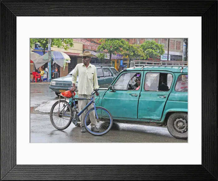 Framed Print : Traffic in Puerto Tejada, Colombia, South America Framed Print : Traffic in Puerto Tejada, Colombia, South America