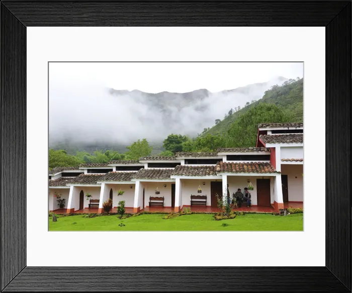 Framed Print : Hotel Alberque El Refugio, Terradentro, Colombia, South America Framed Print : Hotel Alberque El Refugio, Terradentro, Colombia, South America