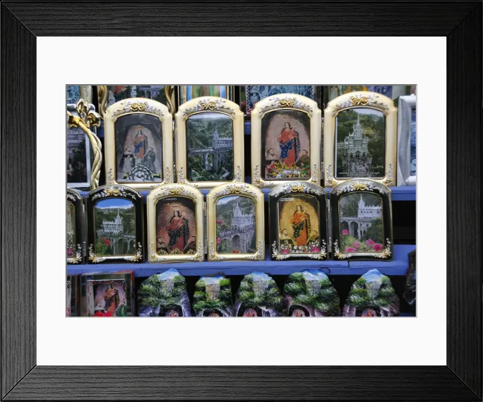 Framed Print : Religious souvenirs, Las Lajas, Colombia, South America Framed Print : Religious souvenirs, Las Lajas, Colombia, South America
