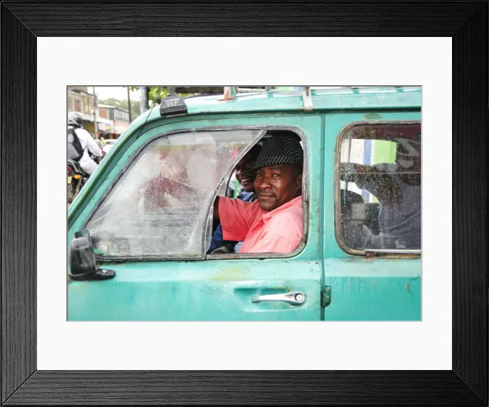 Framed Print : Two men in traffic in Puerto Tejada, Colombia, South America Framed Print : Two men in traffic in Puerto Tejada, Colombia, South America