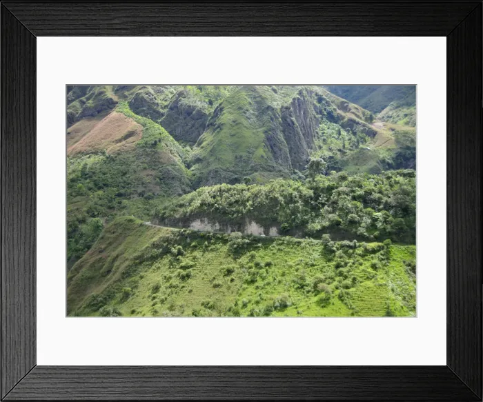 Framed Print : Mountain Road near Tierradentro, Colombia, South America Framed Print : Mountain Road near Tierradentro, Colombia, South America