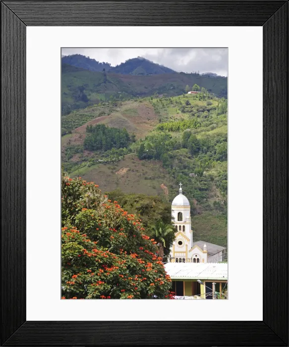 Framed Print : Church in Inza, Colombia, South America Framed Print : Church in Inza, Colombia, South America