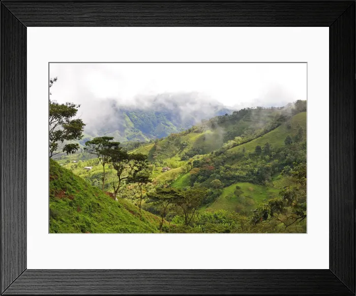 Framed Print : Landscape south of Medellin, Colombia, South America Framed Print : Landscape south of Medellin, Colombia, South America