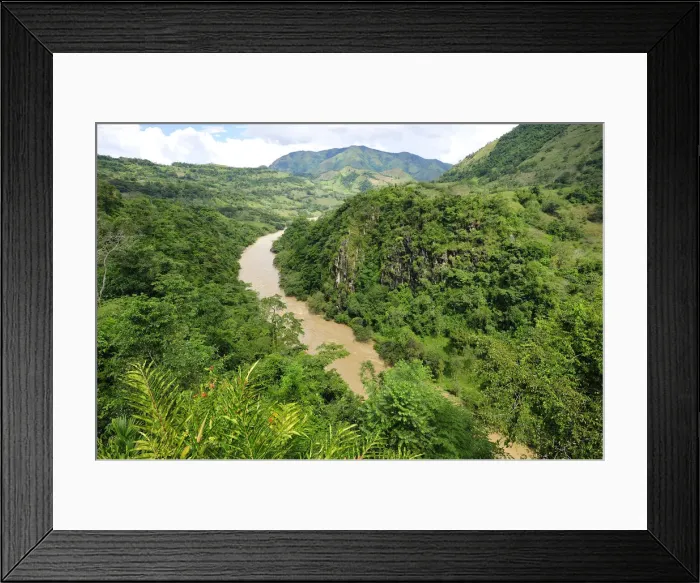 Framed Print : Rio Cauca south of Medellin, Colombia, South America Framed Print : Rio Cauca south of Medellin, Colombia, South America