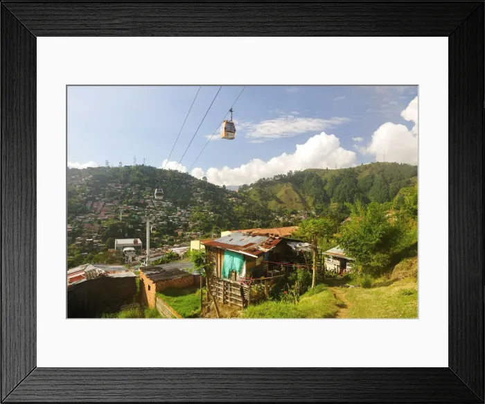 Framed Print : Medellin Cable Car, Colombia, South America Framed Print : Medellin Cable Car, Colombia, South America