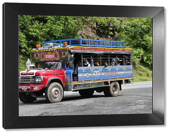 Bus near Medellin, Colombia, South America
