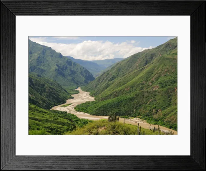 Framed Print : Canon del Chicamocha, Bucaramango, Colombia, South America Framed Print : Canon del Chicamocha, Bucaramango, Colombia, South America