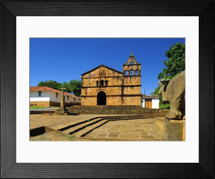 Framed Print : Capilla de Santa Barbara, Colonial Town Barichara, Colombia, South America Framed Print : Capilla de Santa Barbara, Colonial Town Barichara, Colombia, South America