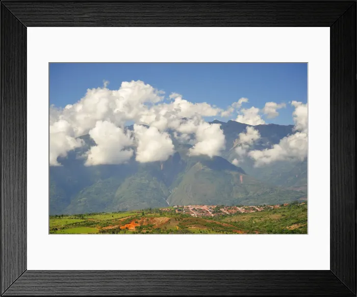 Framed Print : Andes Mountains near the Colonial Town of Villa de Leyva, Colombia, South America