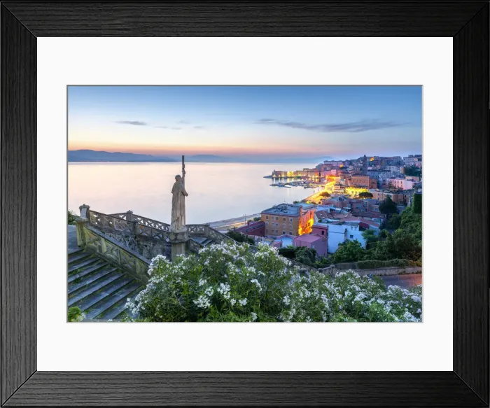 Framed Print : Gaeta medieval city at Sunrise. Europe, Italy, Lazio, Latina province, Gaeta Framed Print : Gaeta medieval city at Sunrise. Europe, Italy, Lazio, Latina province, Gaeta