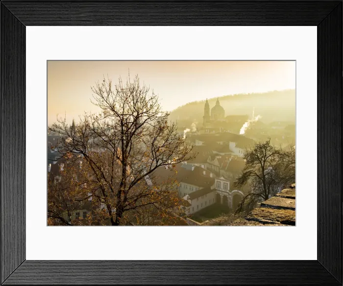 Framed Print : View of center of Prague from the grounds of Prague Castle, Prague, Czech Republic Framed Print : View of center of Prague from the grounds of Prague Castle, Prague, Czech Republic