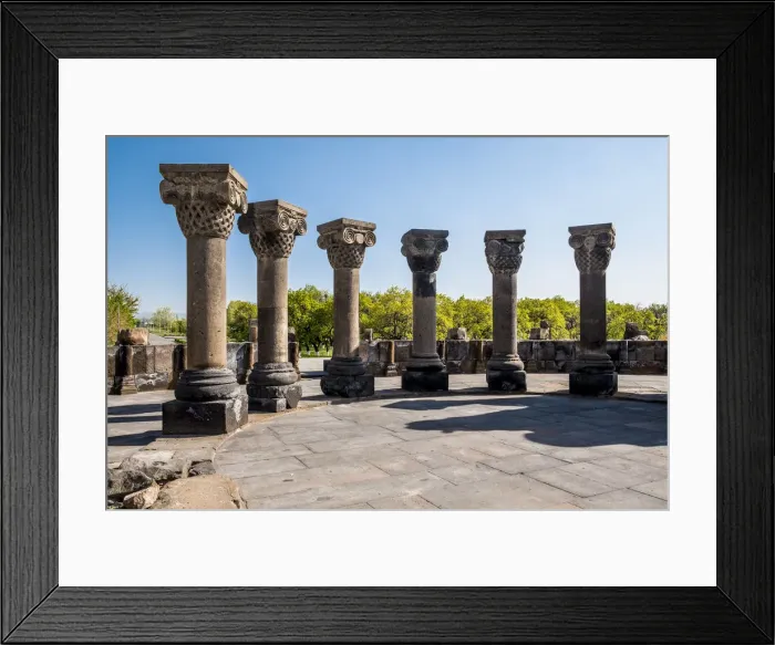 Framed Print : The ruins of the ancient temple of Zvartnots, Armenia Framed Print : The ruins of the ancient temple of Zvartnots, Armenia