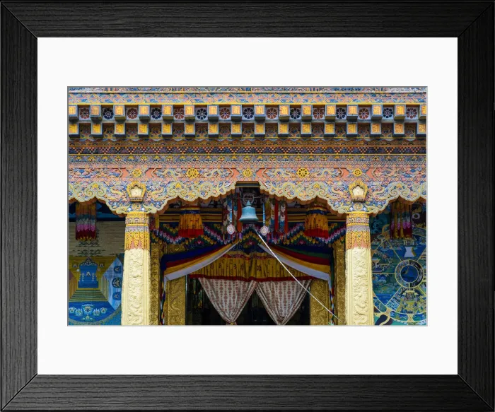 Framed Print : Inside the Punakha Dzong, also known as Pungtang Dewa chhenbi Phodrang. Punakha, Bhutan