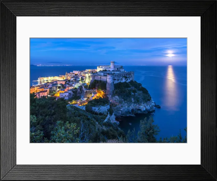 Framed Print : Gaeta in the night. Europe, Italy, Lazio, Latina province, Gaeta Framed Print : Gaeta in the night. Europe, Italy, Lazio, Latina province, Gaeta