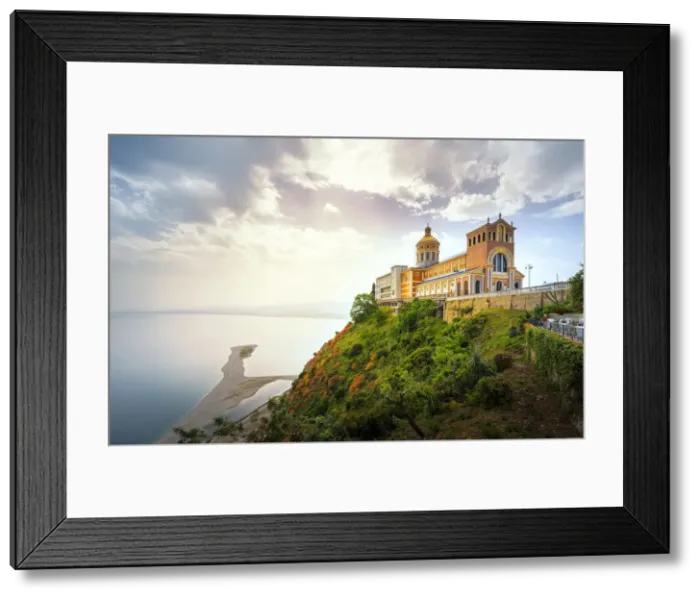 Framed Print : Sanctuary on Tindari. Europe, Italy, Messina province, Sicily, Patti Framed Print : Sanctuary on Tindari. Europe, Italy, Messina province, Sicily, Patti
