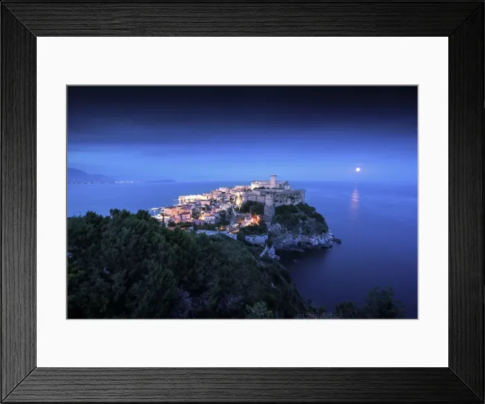 Framed Print : Gaeta at dusk. Europe, Italy, Lazio, Latina province, Gaeta Framed Print : Gaeta at dusk. Europe, Italy, Lazio, Latina province, Gaeta