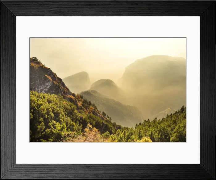 Framed Print : views of the Favogna at sunrise Europe, Italy, Trentinto Alto Adige, Trento district