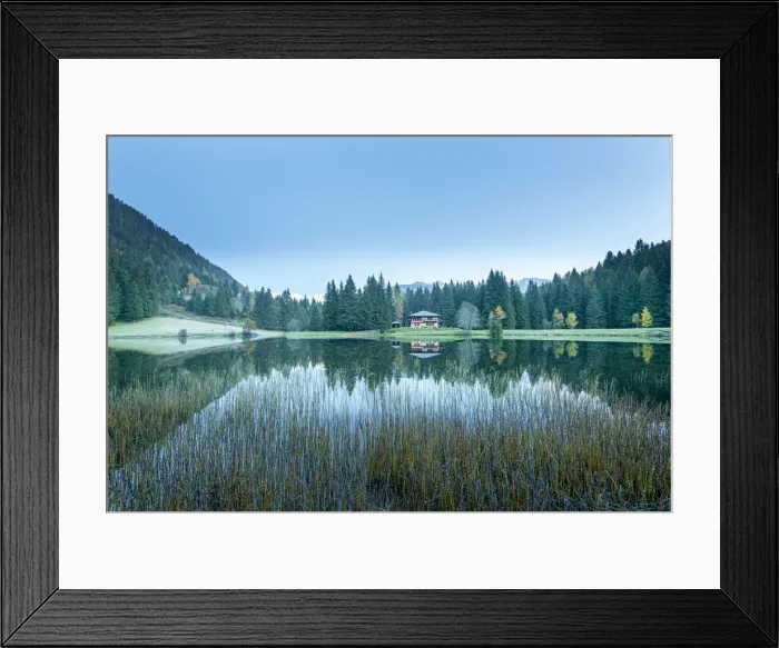 Framed Print : Lake Caprioli at sunrise Europe, Italy, Trentino Alto Adige, Trento district, Sun valley Framed Print : Lake Caprioli at sunrise Europe, Italy, Trentino Alto Adige, Trento district, Sun valley