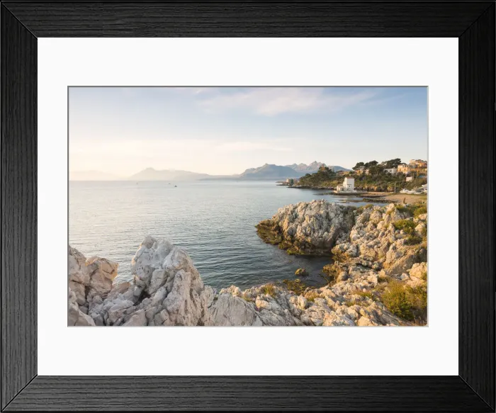 Framed Print : bay San Elaa Europe, Italy, Sicily region, Palermo district, San Elaa city