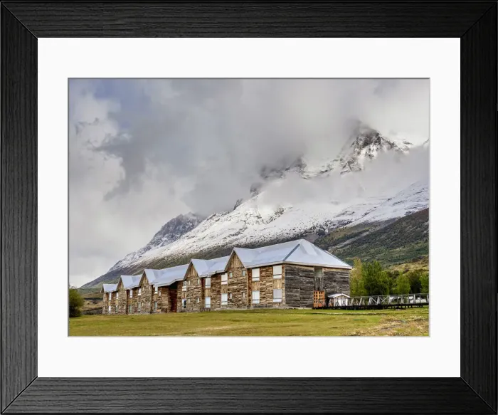 Framed Print : Hotel Las Torres, Torres del Paine National Park, Patagonia, Chile Framed Print : Hotel Las Torres, Torres del Paine National Park, Patagonia, Chile
