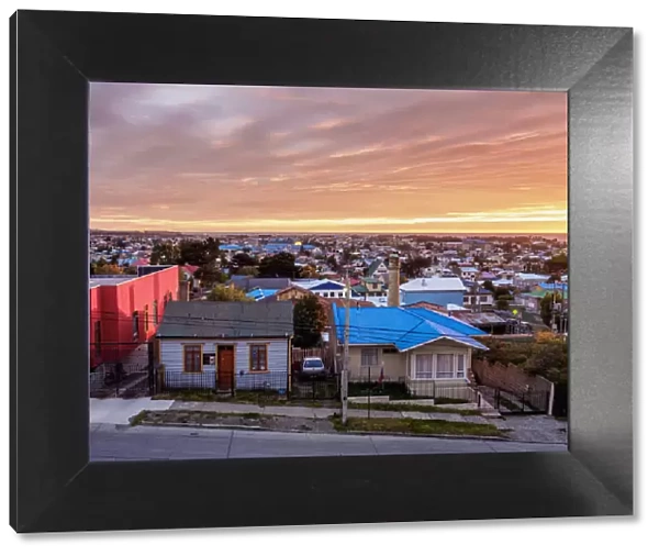 Punta Arenas at sunrise, Magallanes Province, Patagonia, Chile
