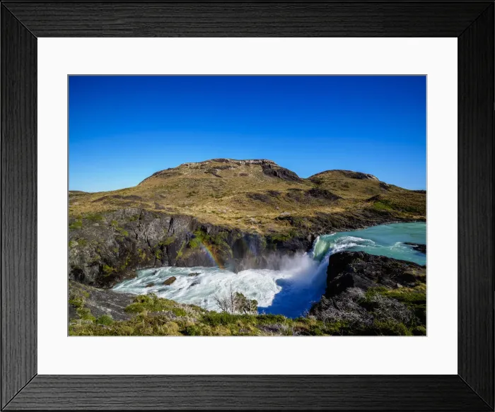 Framed Print : Salto Grande, waterfall, Torres del Paine National Park, Patagonia, Chile Framed Print : Salto Grande, waterfall, Torres del Paine National Park, Patagonia, Chile