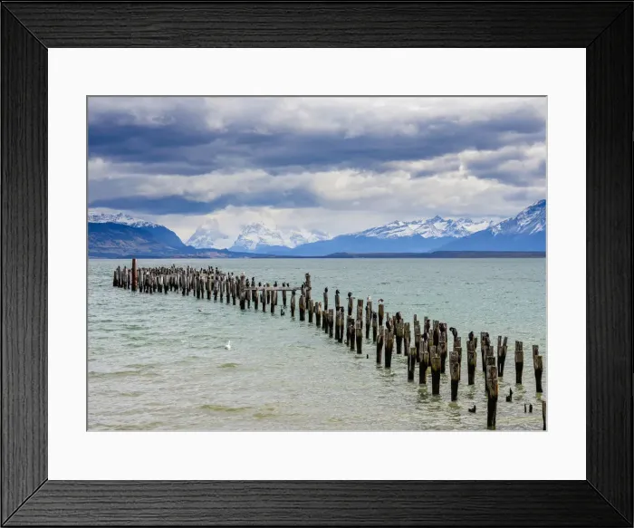 Framed Print : Gaffos Pier, Admiral Montt Gulf, Puerto Natales, Ultima Esperanza Province, Patagonia Framed Print : Gaffos Pier, Admiral Montt Gulf, Puerto Natales, Ultima Esperanza Province, Patagonia