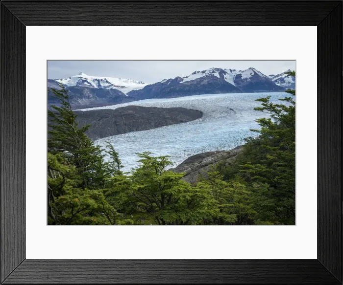 Framed Print : Grey Glacier surrounded by mountains, Torres del Paine National Park, Magallanes Region Framed Print : Grey Glacier surrounded by mountains, Torres del Paine National Park, Magallanes Region