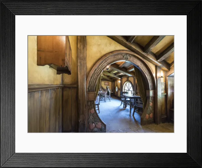 Framed Print : Interiors of The Green Dragon Inn. Hobbiton Movie Set, Matamata, Waikato region, North Framed Print : Interiors of The Green Dragon Inn. Hobbiton Movie Set, Matamata, Waikato region, North