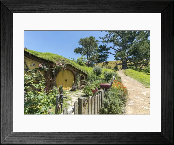 Framed Print : Samwise Gamgees house. Hobbiton Movie Set, Matamata, Waikato region, North Framed Print : Samwise Gamgees house. Hobbiton Movie Set, Matamata, Waikato region, North