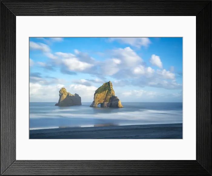 Framed Print : Archway Islands. Wharariki beach, Puponga, Tasman district, South Island, New Zealand Framed Print : Archway Islands. Wharariki beach, Puponga, Tasman district, South Island, New Zealand