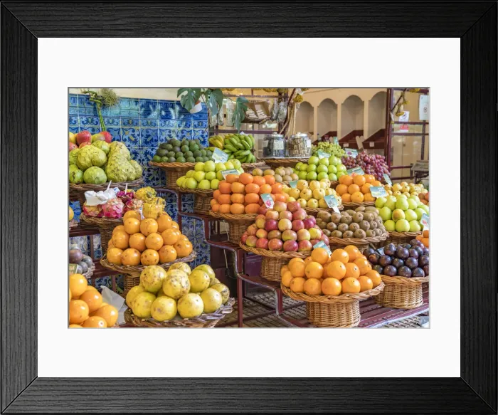 Framed Print : Different varieties of passion fruit and local fruit at Mercado dos Lavradores Framed Print : Different varieties of passion fruit and local fruit at Mercado dos Lavradores