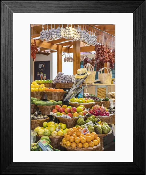 Framed Print : Local fruit and vegetables at Mercado dos Lavradores - Farmers Market. Funchal Framed Print : Local fruit and vegetables at Mercado dos Lavradores - Farmers Market. Funchal