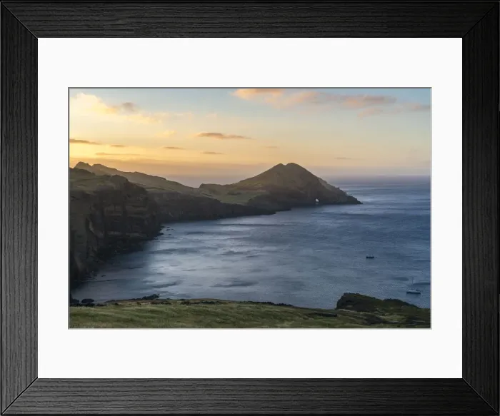 Framed Print : View of St Lawrence Point and Furado Point at dawn