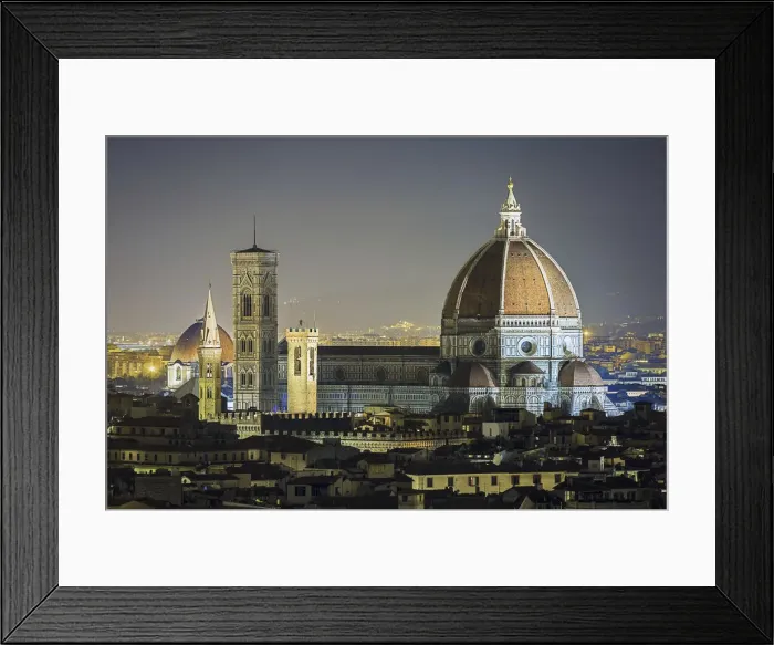 Framed Print : Santa Maria del Fiore cathedral at night. Florence, Tuscany, Italy Framed Print : Santa Maria del Fiore cathedral at night. Florence, Tuscany, Italy