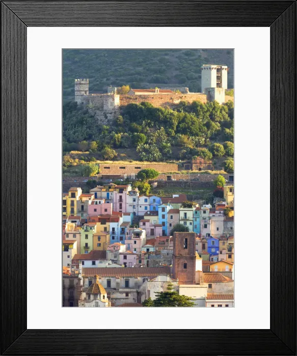 Framed Print : Village of Bosa with Serravalle castle(Castle of Malaspina). Bosa, Oristano province Framed Print : Village of Bosa with Serravalle castle(Castle of Malaspina). Bosa, Oristano province