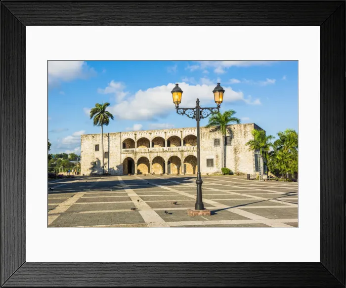 Framed Print : Colonial Zone (Ciudad Colonial), Santo Domingo, Dominican Republic. Alcazar de Colon Framed Print : Colonial Zone (Ciudad Colonial), Santo Domingo, Dominican Republic. Alcazar de Colon