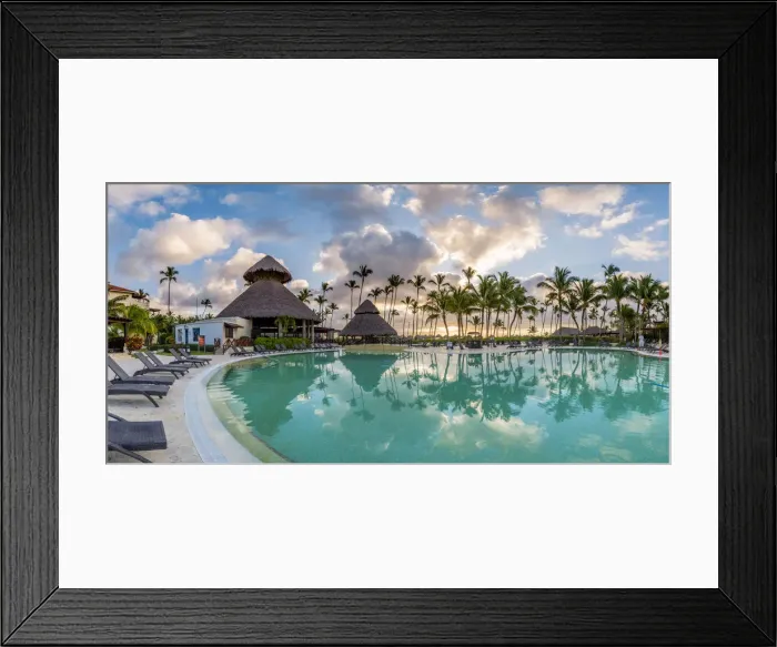 Framed Print : Bavaro Beach, Bavaro, Higuey, Punta Cana, Dominican Republic. Beach resort Framed Print : Bavaro Beach, Bavaro, Higuey, Punta Cana, Dominican Republic. Beach resort