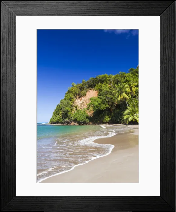 Framed Print : Dominica, Calibishie. Batibou Beach Framed Print : Dominica, Calibishie. Batibou Beach