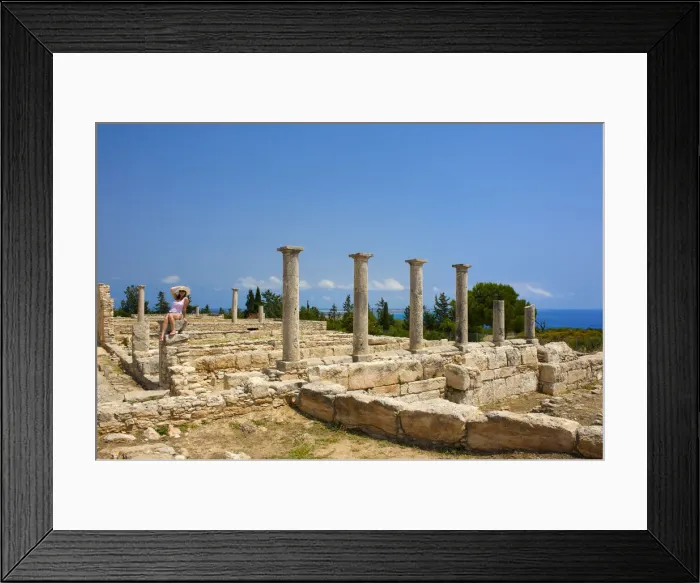 Framed Print : Apollon Hylates, Archeological Site, Kourion, Cyprus