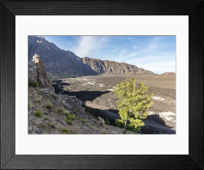 Framed Print : Africa, Cape Verde, Fogo. The village part of Bangaeira destroyed by lava Framed Print : Africa, Cape Verde, Fogo. The village part of Bangaeira destroyed by lava